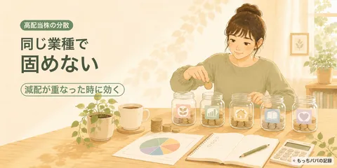 高配当株を「同じ業種で固めない」理由。減配が重なった時に家計が揺れないために