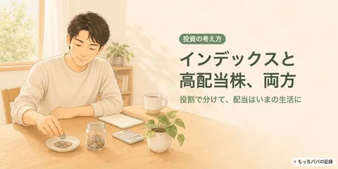 インデックス投資と高配当株、どっちも持つ。役割で分けて、配当はいまの生活に