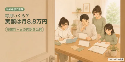 私立中学の学費は毎月いくら？わが家の実額は月8.8万円【授業料＋αの内訳公開】
